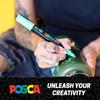 Posca Mitsubishi Pencil Тонкий Круглый 8 ШТ PC3M8C Водобазовый Маркер, Наконечник, Перо, Цвета,