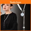 Luxurious Pearl Cubic Adjustable Necklace Featuring Premium Titanium Steel For Fall 2024