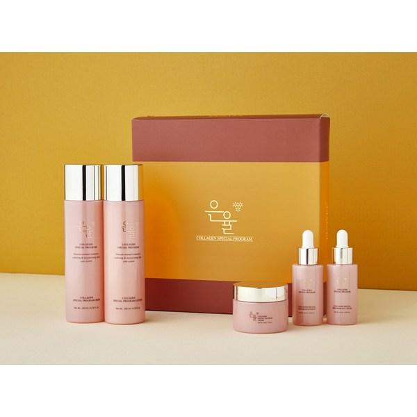 Silver Collagen 5 Set + сумка для покупок, 3 набора, набор популярной корейской косметики