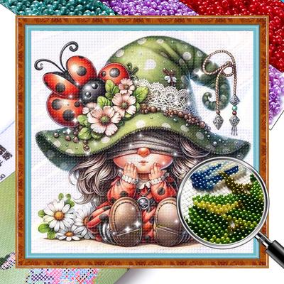 Полный набор для вышивки крестом «Гном» с печатным бисером 11CT Home Art Decor