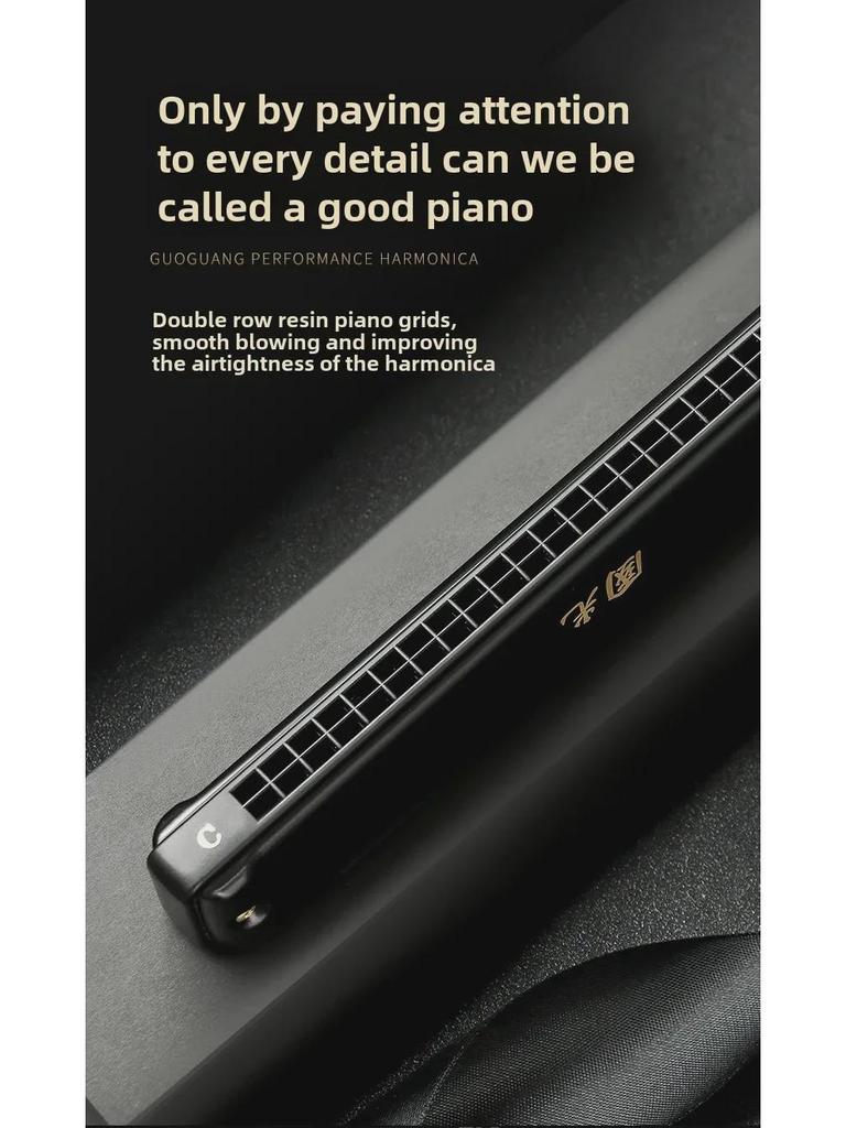 Губная гармошка Guozhimeng Performance - 24/28 отверстий, тональности C/F/A/D/B, полифоническая модель