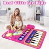 Baby Musical Mat Toddler Toys Age 1-2 - 2 In 1 Piano Drum Babies Play Mat - Infant Music Toy 12-18 Months Babies Birthday Valentines G