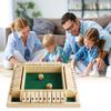 Настольная игра Shut The Box 4 игрока Деревянная настольная математическая игра Дети Взрослые Семья