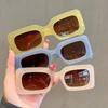 Colors Fashion Women Square Sunglasses Ladies Outdoor UV400 Candy Color Sunshades Unisex Trendy Eye Protection Goggles