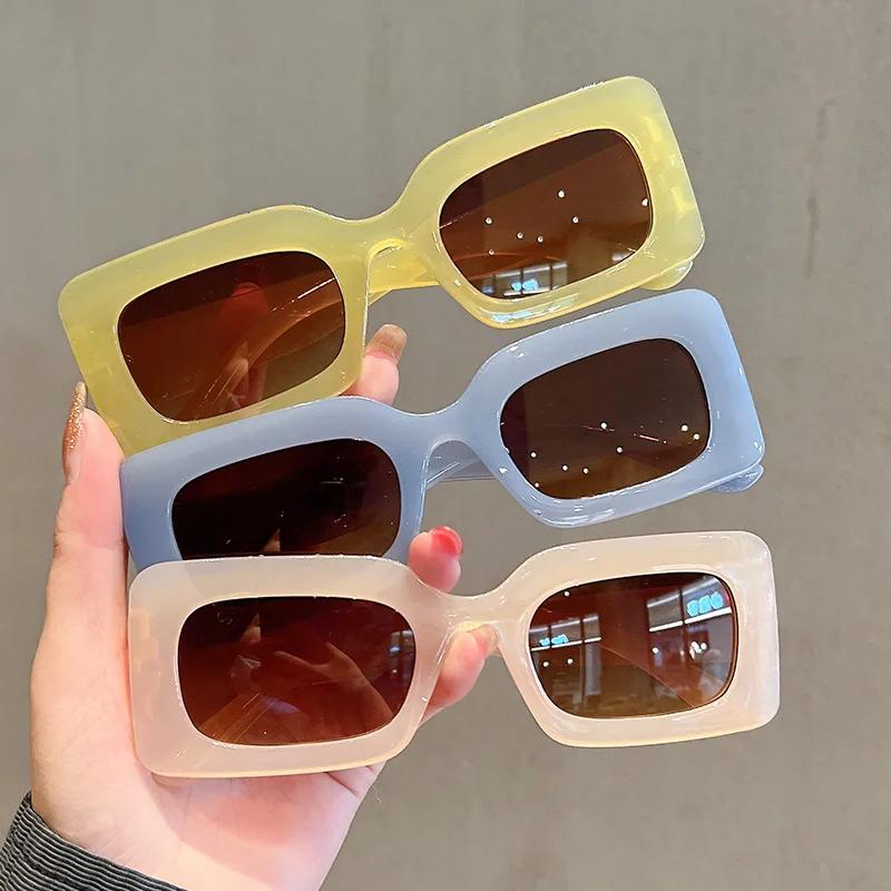 Colors Fashion Women Square Sunglasses Ladies Outdoor UV400 Candy Color Sunshades Unisex Trendy Eye Protection Goggles