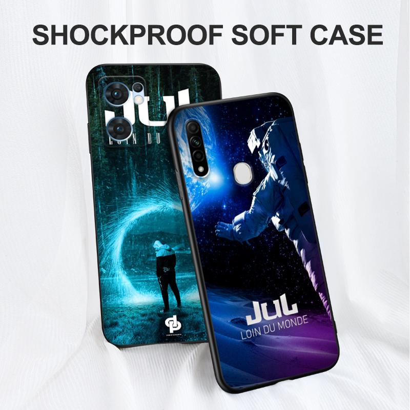 Black Tpu Case For OPPO A32 A33 A53 A53S A54 A55 A73 A74 A76 A77 A91 A94 A95 A93S A92S 4G 5G JUL