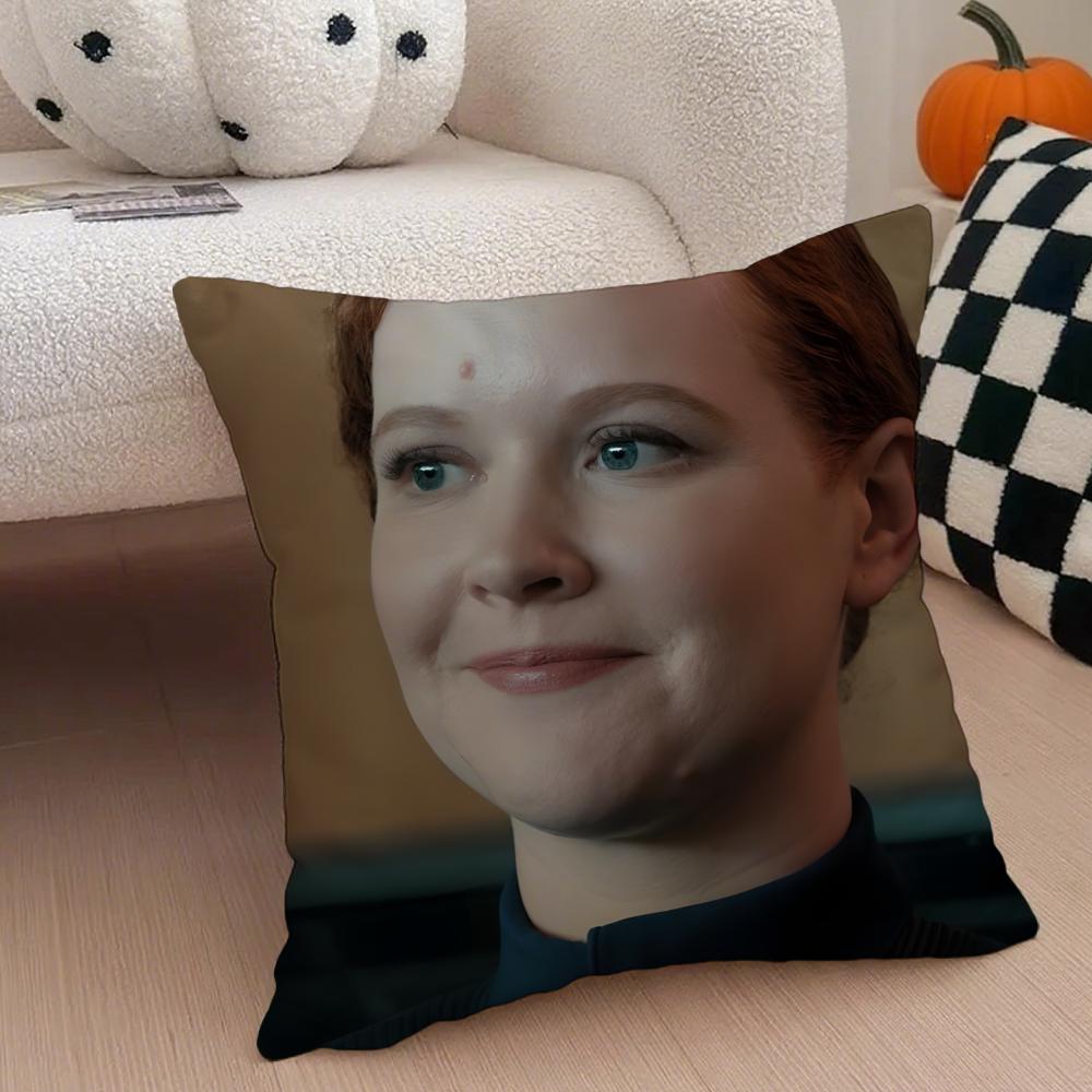 Star Trek Discovery SStar Sylvia Tilly Cushion Cover Throw Pillow Cover Hidden Button Durable Polyester Chair Cushion