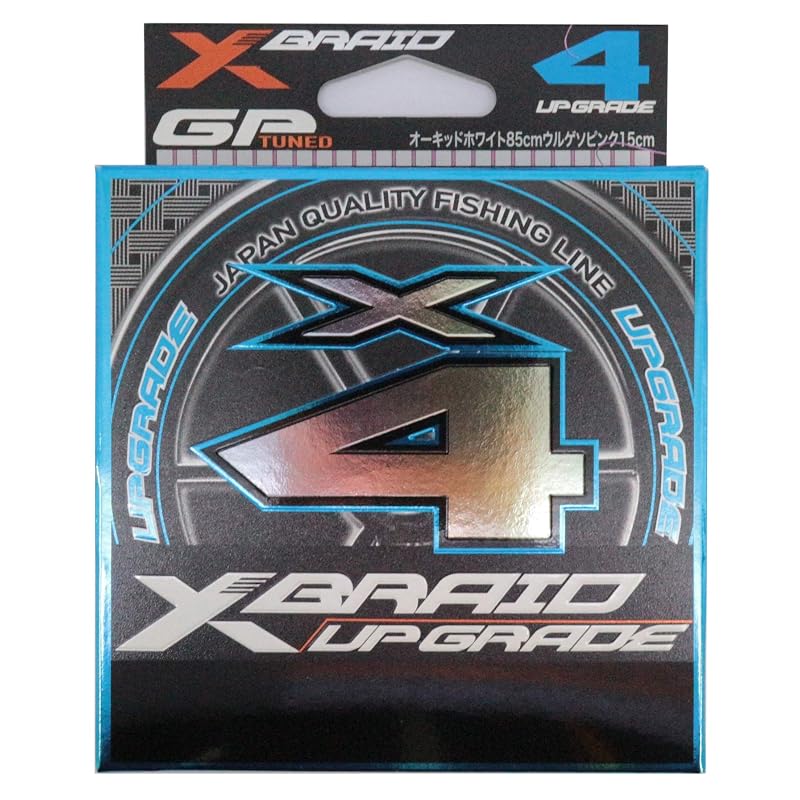 X-Braid Upgrade X4 200м Размер 1.5 25lb Орхидея Белый интервалы 1м15см Urgeso Розовый Маркер
