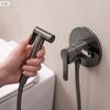 Titanium Matte Concealed Bidet Faucet Dark Grey Ontario