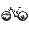 Metal Bike Wall Art Exquisite Fashionable Shatterproof Mountain Forest Bicycle Wall Decor for