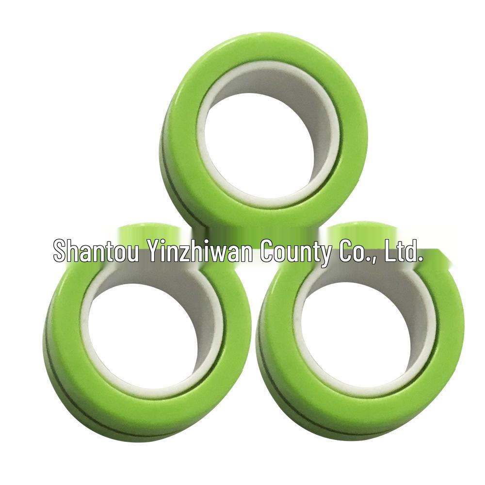 Браслет-кольцо на магните цвета хаки с граффити и спиннер для пальца