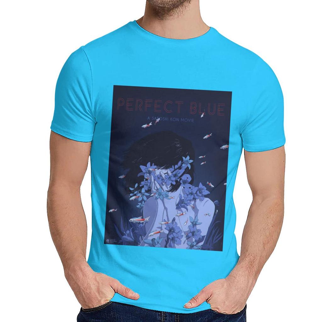 Round Collar Amazing Perfect Blue Satoshi Kon Anime 1997 T Shirt Hip Hop Unisex Soft Slim