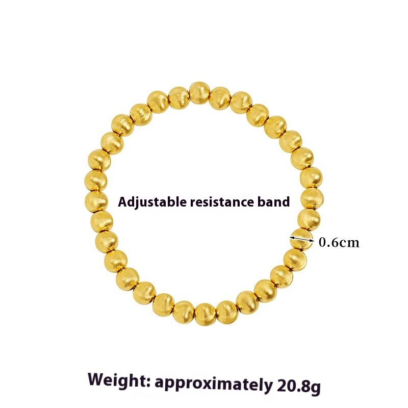 New Vietnamese Sand Gold Bracelet National Trend Style Cat's Eye Bracelet for Women Simple and Versatile Accessories