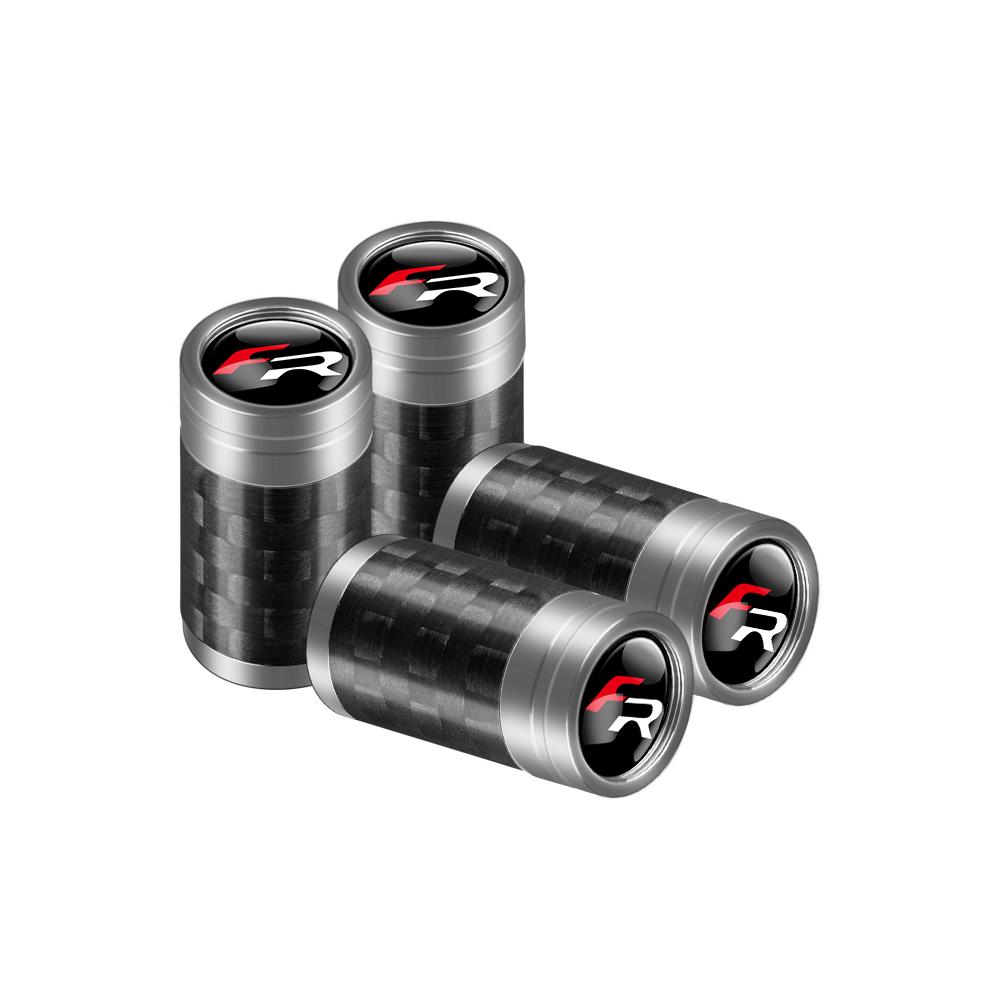 ydsh2 4Pcs Car Accessories Wheel Tire Valve Caps Stem Cover Badge For Seat Ateca Formentor Cupra Ateca Ibiza Leon FR Cordoba E-Racer