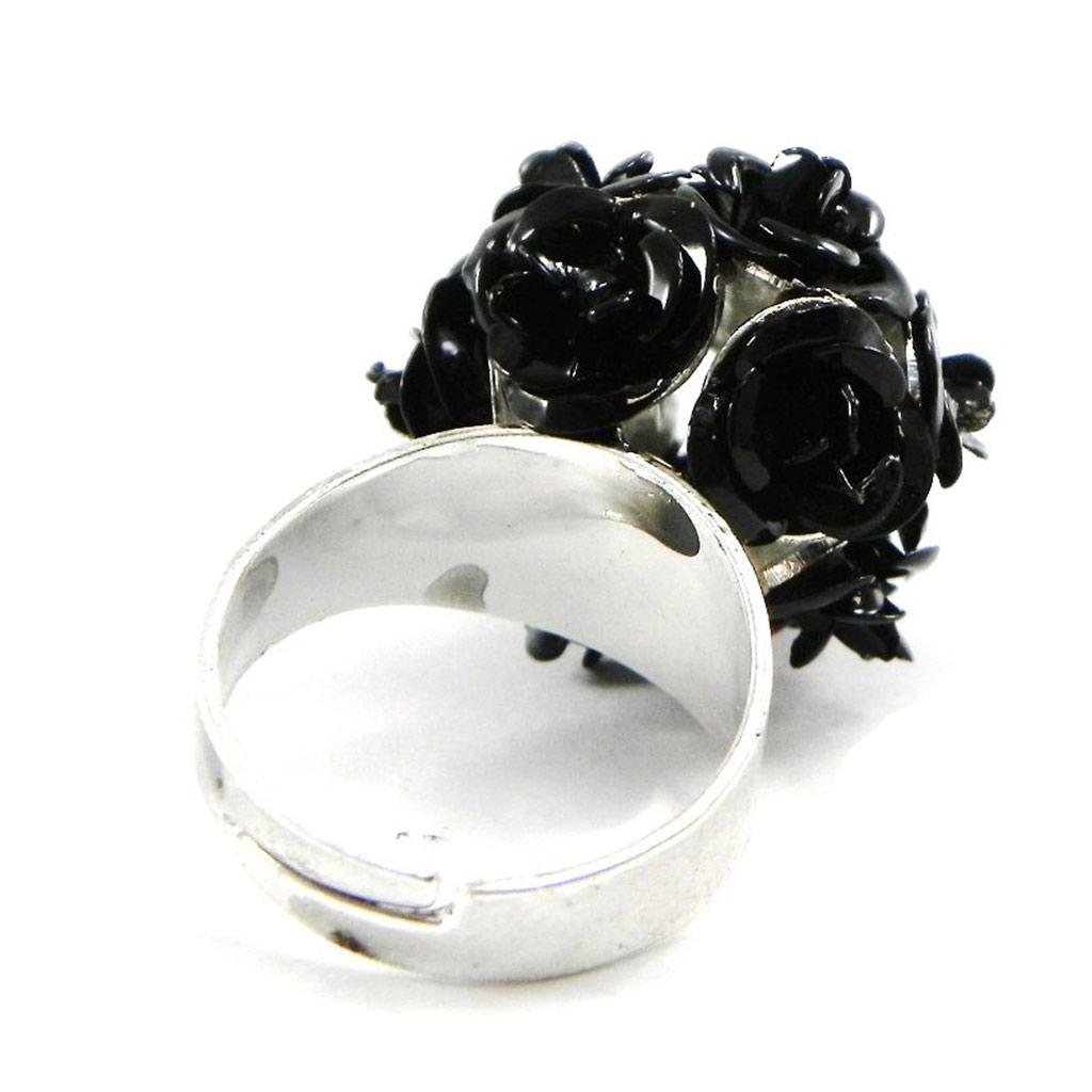 Les Trésors De Lily [H9847] — Черное дизайнерское кольцо Boules de Roses