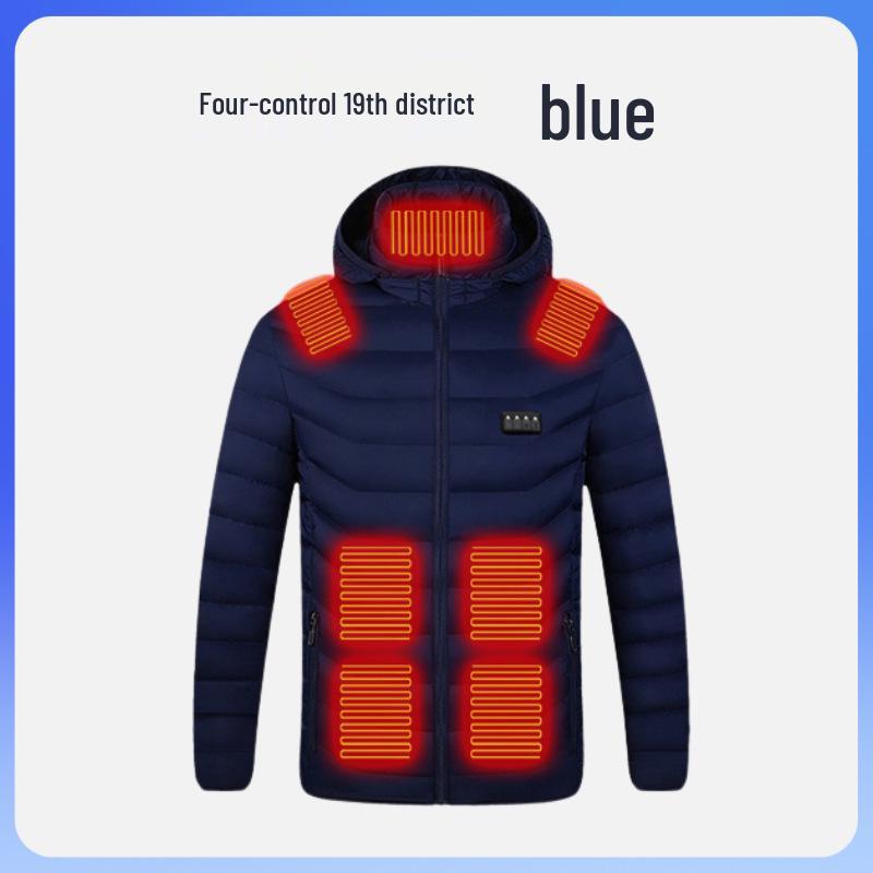 Хлопковая куртка с USB-подогревом и регулируемой температурой
