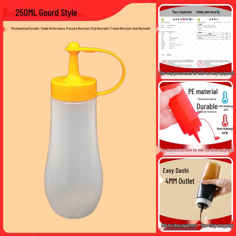 Градуированная бутылка-дозатор для соусов и заправок - Острый кончик для точности
