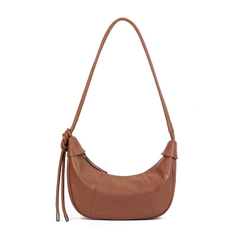 Johnature Сумка Moon Bag из натуральной кожи, повседневная, однотонная, для поездок на работу, большая вместимость, мягкая, из воловьей кожи, женские сумки через плечо