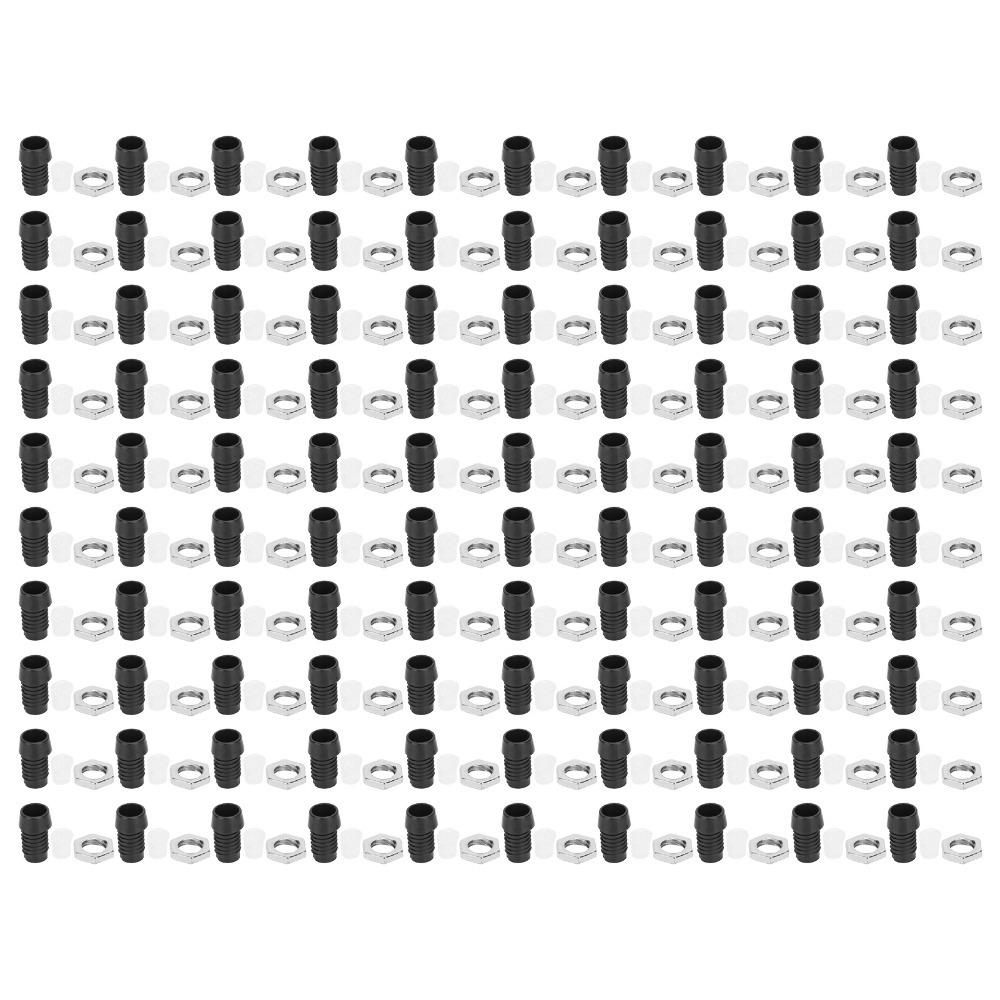 100 шт. Практичный черный пластиковый держатель для светодиодов 3 мм, цоколь для лампочек, светоизлучающие диоды, осветительные приборы