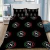 Napoli Bed Covers Bedding Set,SSC Football Club Logo Cover Modern Printed 2/3Piece Set 1 Bed Cover,Birthday Gifts