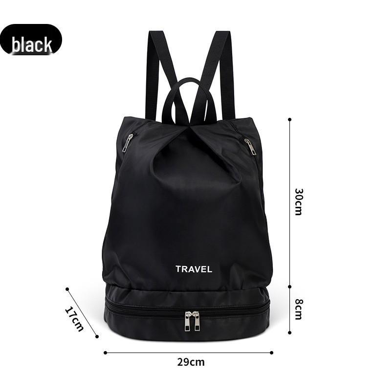 Women's Large Capacity Gym and Swim Bag - Drawstring, Dry/Wet Separation, for Short Trips and Sports