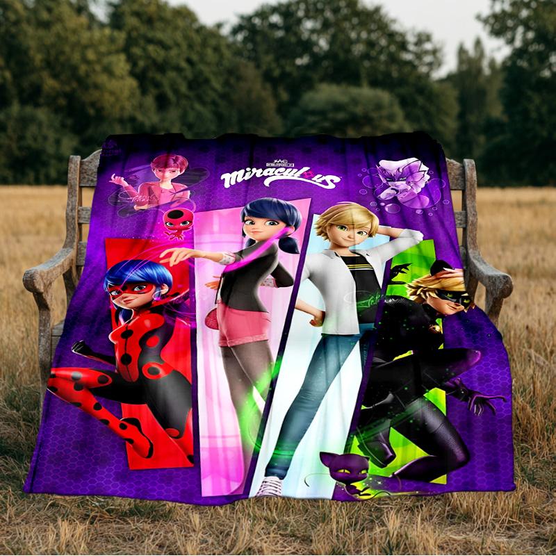 Ladybug Magic Adventure Blanket Flannel Throw for Sofa, Indoor, Camping, Living Room, Office, Chair, And Bed Soft Birthday Gift