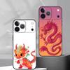 Мультяшный чехол для телефона D-Dragon для iPhone 17, 16, 15, 14, 13, 12, 11 Plus, Pro Max, Другие Мягкий черный чехол