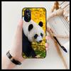 Супер милый прозрачный чехол для телефона с пандой для Huawei Honor 20 10 9 8A 7 5T X Pro Lite 5G черный чехол Etui Hoesjes комикс модный дизайн