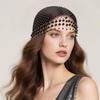Hollow Out Pearl Tassel Hair Hat Pearl Tassels Luxury Headcaps  Bridal Accessories