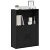 VidaXL Bookcase Black Oak 60x24x85 Cm Engineered Wood, Bookshelf, Storage Rack, Book Holder, 860410