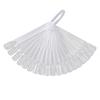 Puntos Nail Art 24Pcs Fan Shape Polish Color Card Practice Sample False Tips Display
