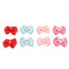 24pcs Pet Hair Bows Cute Colorful Dog Hair Bowknots with Rubber Bands for Puppy Cat Rabbit