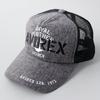 Avirex Standard Military Mesh Jute Deep American Casual Baseball Cap with JUTE Size F Cap, Denim, Men's, Black, Fit, Spring/Summer, Oversized, Logo,