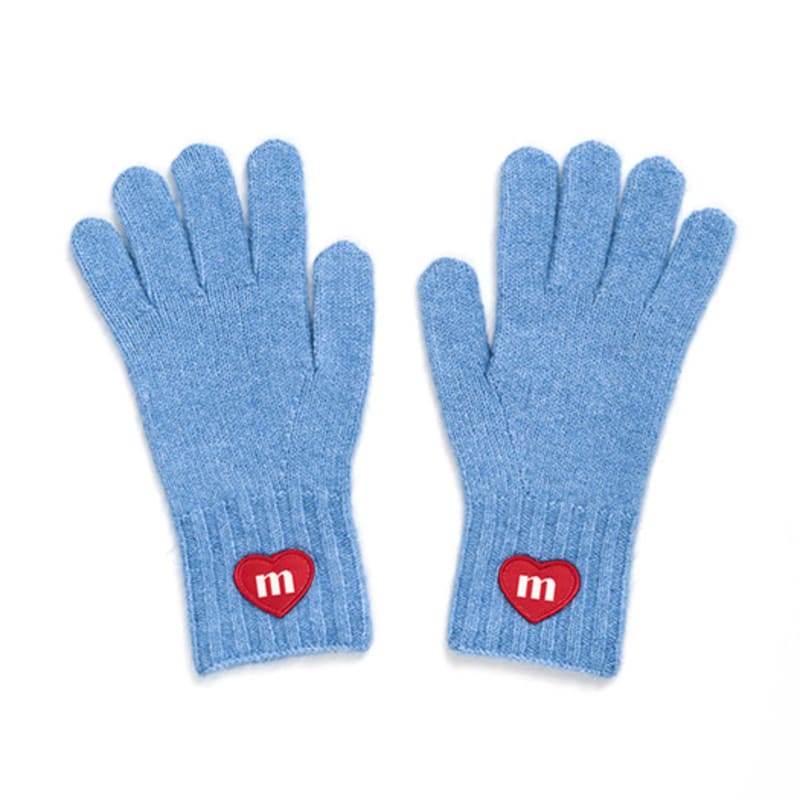 Macni LOVE M KNIT GLOVES SKY BLUE