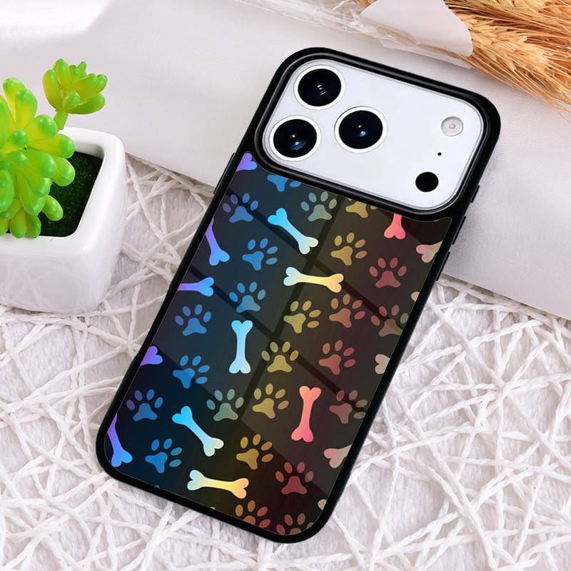 Watercolor Paw Prints Shockproof Phone Case for iPhone 17 Air 16e 15 11 12 14 13 Pro Max Cover Coque