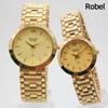 ROBEL Domestic Production Classic Gold Index Analog Metal wristwatch,Korean Popular Watches