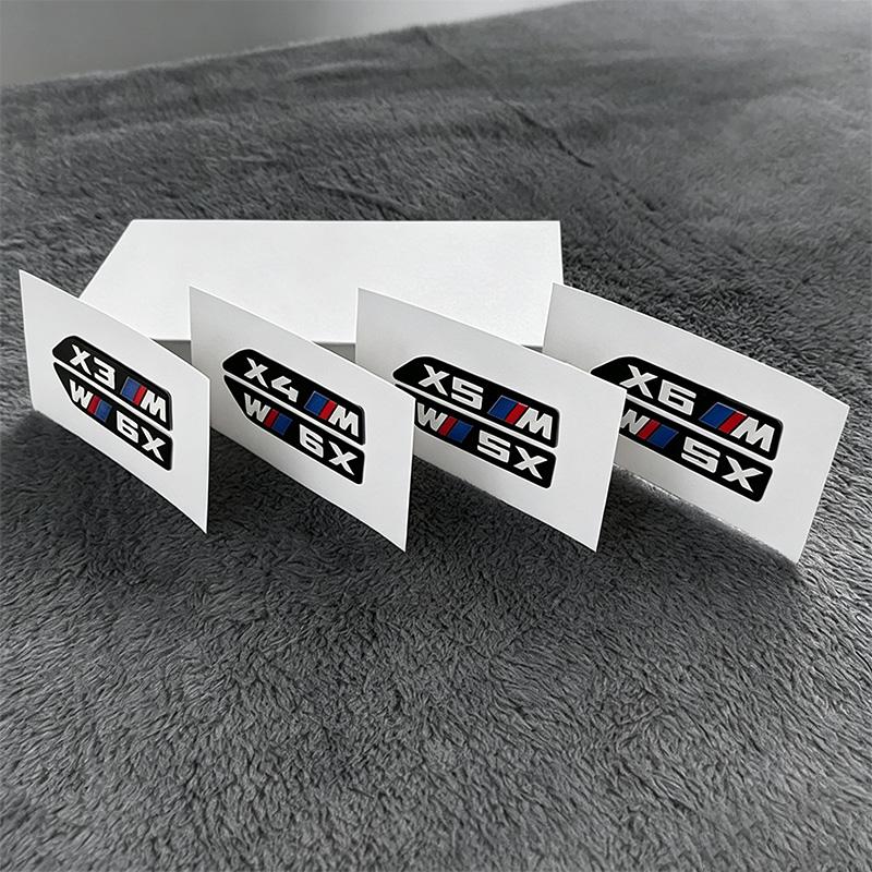 FD20-FD19-FD17-2pcs Car Body Side Badge Body Rear Trunk Decor Sticker For BMW X3 X4 X5 X6 F10 E90 E30 E39 E36 E87 E92 E83 F25 F26 E70 G06 E71