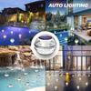 Solar Powered Floating Pool Lamp Three-Mode Outdoor Night Lights  Swimming Pool