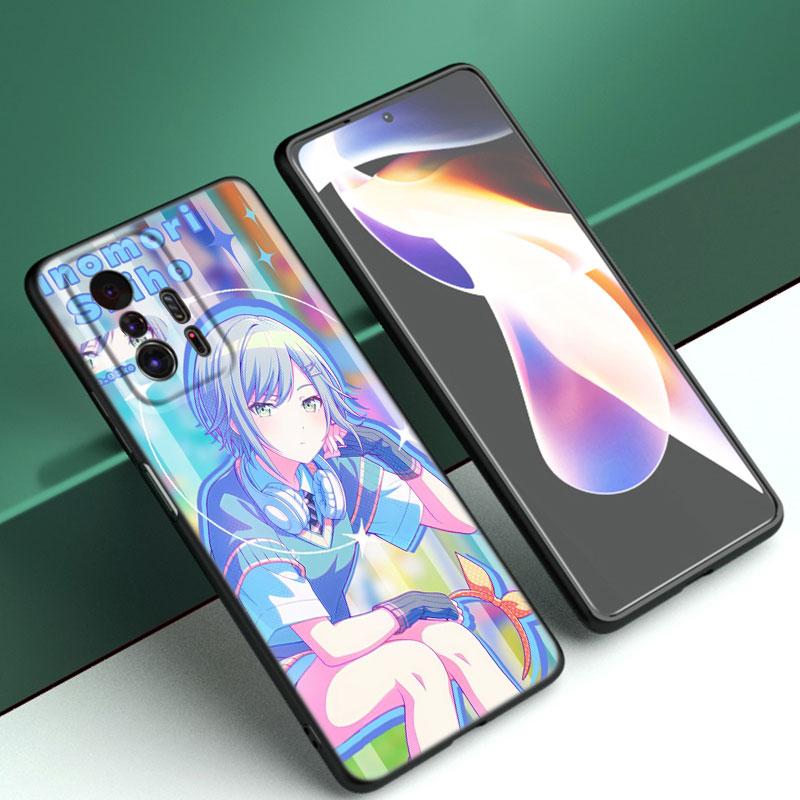 Game Project Sekai Black Silicone Phone Case For Xiaomi Mi 9 SE 8 10 10T 11 12 13 Lite 9T 11T 12S 12T 13T 14 Pro 5G NE 11i 12X