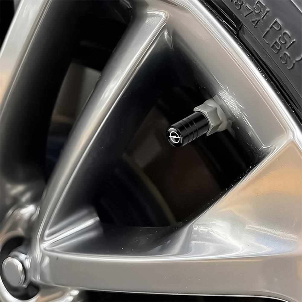 4Pcs Car Styling Metal Wheel Tire Valve Caps Tyre Stem Cover For Opel Astra Mokka Zafira Vectra OPC Insignia Vivaro Corsa Adam