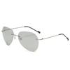 Men Ultralight Titanium Polarized Photochromic Lens Sunglasses Rimless Aviation Style Design Night Vision Glasses
