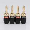 Prefair Gold-Plated Banana Plug Terminals for Amplifier & Speaker Cables - Screw-On, Solderless Audio Connectors