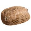 French Hollow Out Beret Ethnic Women Knit Fabric Cap Fashion Floral Painter hat  Leisure