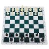 Chess Set Plastic Chess Board Set Desktop Game with 50x50cm Artificial Leather Board for Party