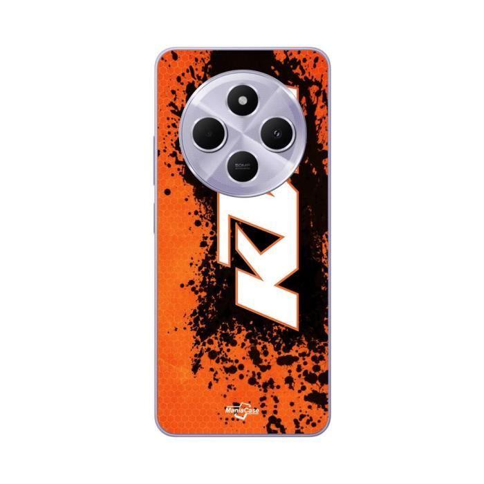 Coque - Maniacase - Xiaomi Redmi 14C - KTM logo - Souple - Orange - Mat