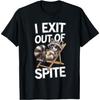 Футболка с надписью CaDoes I Exist Out of Spite Exit Spite Raccoon