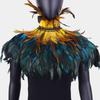 Punk, Gothic, Feather Cape, Chicken Feather Scarf, Festival Ball Shawl, Carnival Party Costume, Ball Dress Up Accessories