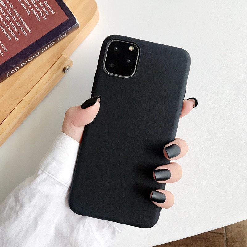Colorful Soft TPU Case for iPhone 11 / 14/ 14 Pro/13/Mini 12/11 Pro/11 Pro Max Honor Full Cover Candy Matte Phone Bag