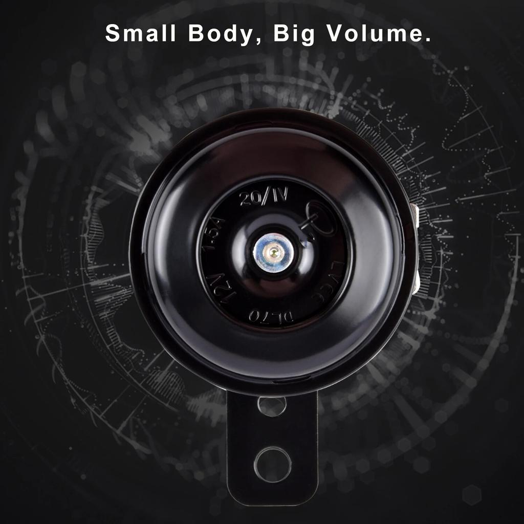 Комплект электрического звукового сигнала для мотоцикла, 12 В, 1,5 А, 120 дБ, универсальный водостойкий круглый громкий звуковой сигнал, динамики для скутера, мопеда, Прямая поставка, новый