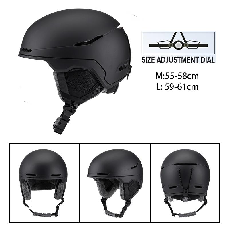 ABS Motorcycle Electric Vehicle Safety Helmet Custom Winter Warm Breathable Riding Gear for Adults Teens OEM Ski Sports Helmet